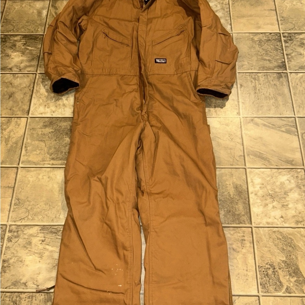Walls Brown Work Wear Jacket, XL, has spots. See all pictures, great condition